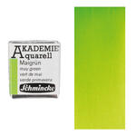 Akademie-Aquarellfarbe 1/2 Napf, Maigrn