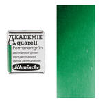 Akademie-Aquarellfarbe 1/2 Napf, Permanentgrn