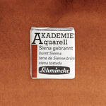 Akademie-Aquarellfarbe 1/2 Napf, Siena Gebrannt