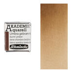 Akademie-Aquarellfarbe 1/2 Napf, Umbra gebrannt