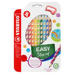 STABILO EASYcolors, Ergonomischer Buntstift f�r Rechtsh�nder, 12er Etui mit Spitzer