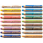 STABILO woody 3 in 1: Buntstift / Wasserfarbe / Wachsmalstift - Verschiedene Farben