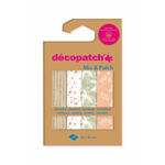 Decoupage- / Decopatch-Papier Pocket-Sortierung mit 4 Blatt Décopatch-Papier 30x40 cm - DP033C sortiert