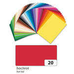 Fotokarton 300g/qm 50x70 cm, Hoch-Rot, 1 Bogen
