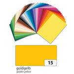Tonpapier, Einzelbogen, 130 g/qm, 50x70 cm, Goldgelb