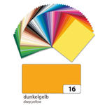 Tonpapier, Einzelbogen, 130 g/qm, 50x70 cm, Dunkelgelb