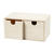 NEU Holzkasten mit 2 Boxen / Schubladenbox, Gre 9,2 x 17,7 cm, 1 Stck