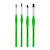 NEU EberhardFaber Green Winner, Synthetikpinsel Set, 4 Pinsel rund und flach Bild 2
