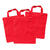 Sparpack, Baumwolltasche Rot, 24 Stck