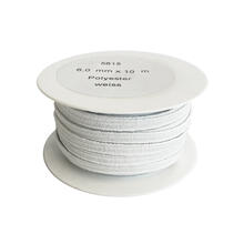 SALE Gummikordel / Elastikband, 6 mm x 10 m, Wei