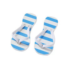 Miniatur- Flip-Flops, blau gestreift, 2 Paar