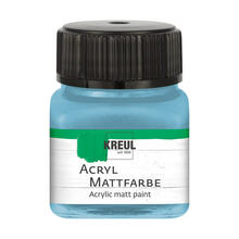 Kreul Acryl-Mattfarbe / Bastelfarbe, 20ml, Bayrischblau